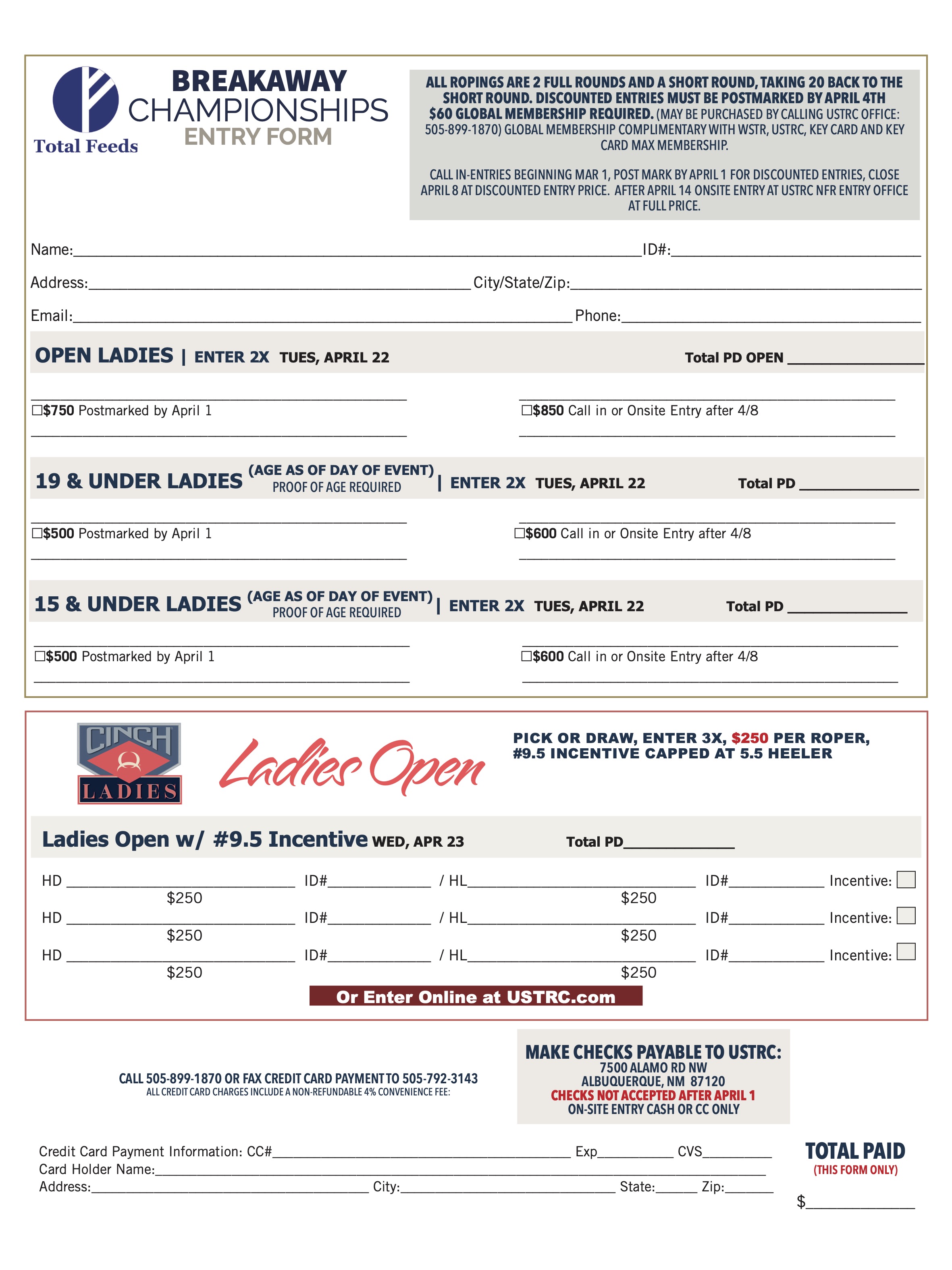 Entry Forms