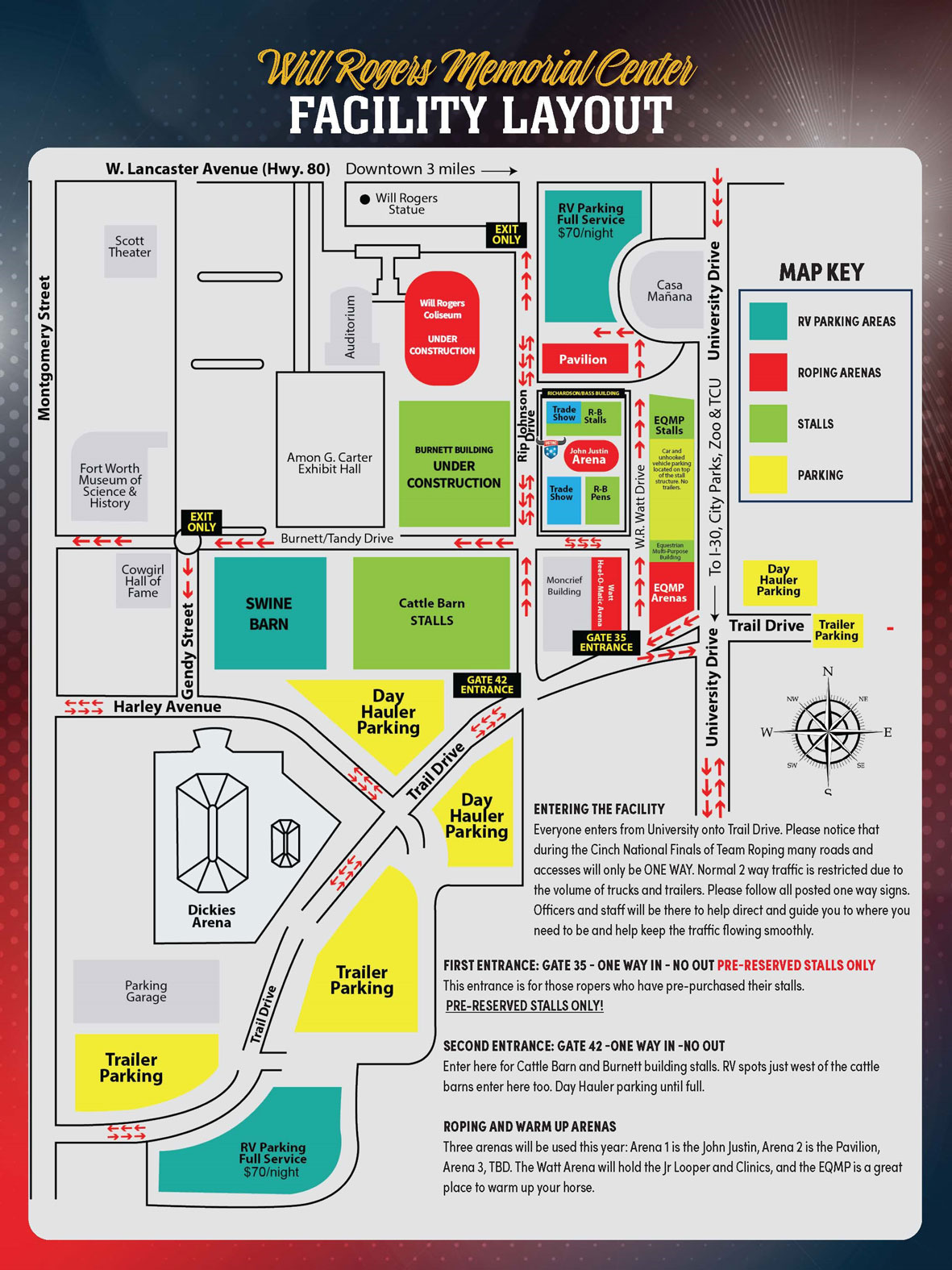 2025 USTRC Finals Facility Map